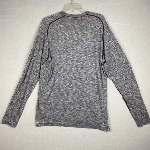 Lululemon Metal Vent Tech Light Grey Camo Long Sleeve Shirt Mens Extra Large XL - Picture 3 of 6